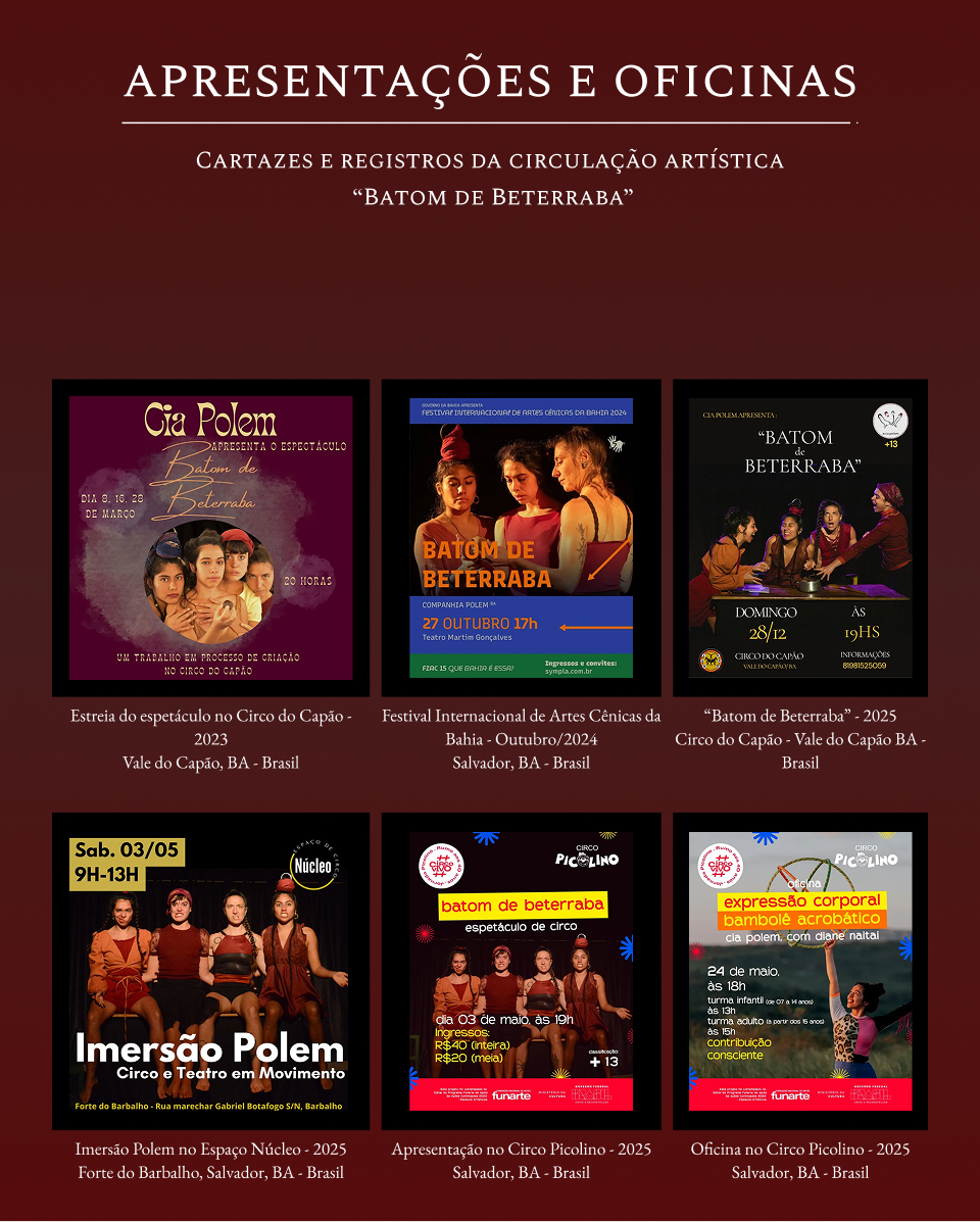 Galeria do projeto Cia Polem - Companhia Internacional de Circo-Teatro