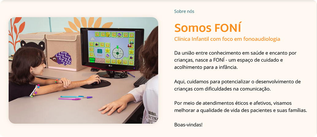 Galeria do projeto FONÍ - Clínica Infantil de Fonoaudiologia
