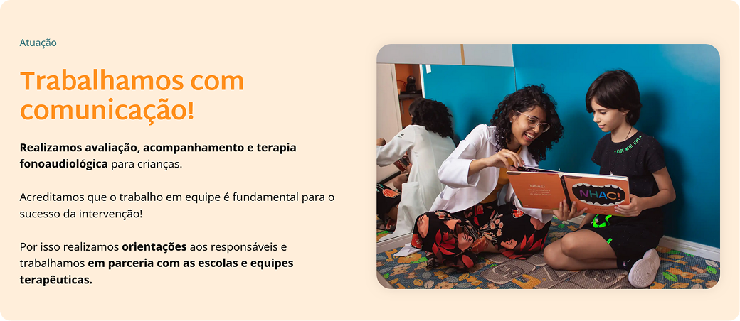 Galeria do projeto FONÍ - Clínica Infantil de Fonoaudiologia