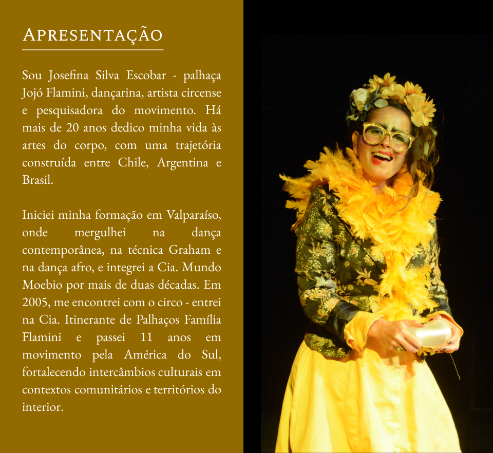 Galeria do projeto Josefina Silva Escobar — Dançarina, Artista Circense e Pesquisadora do Movimento