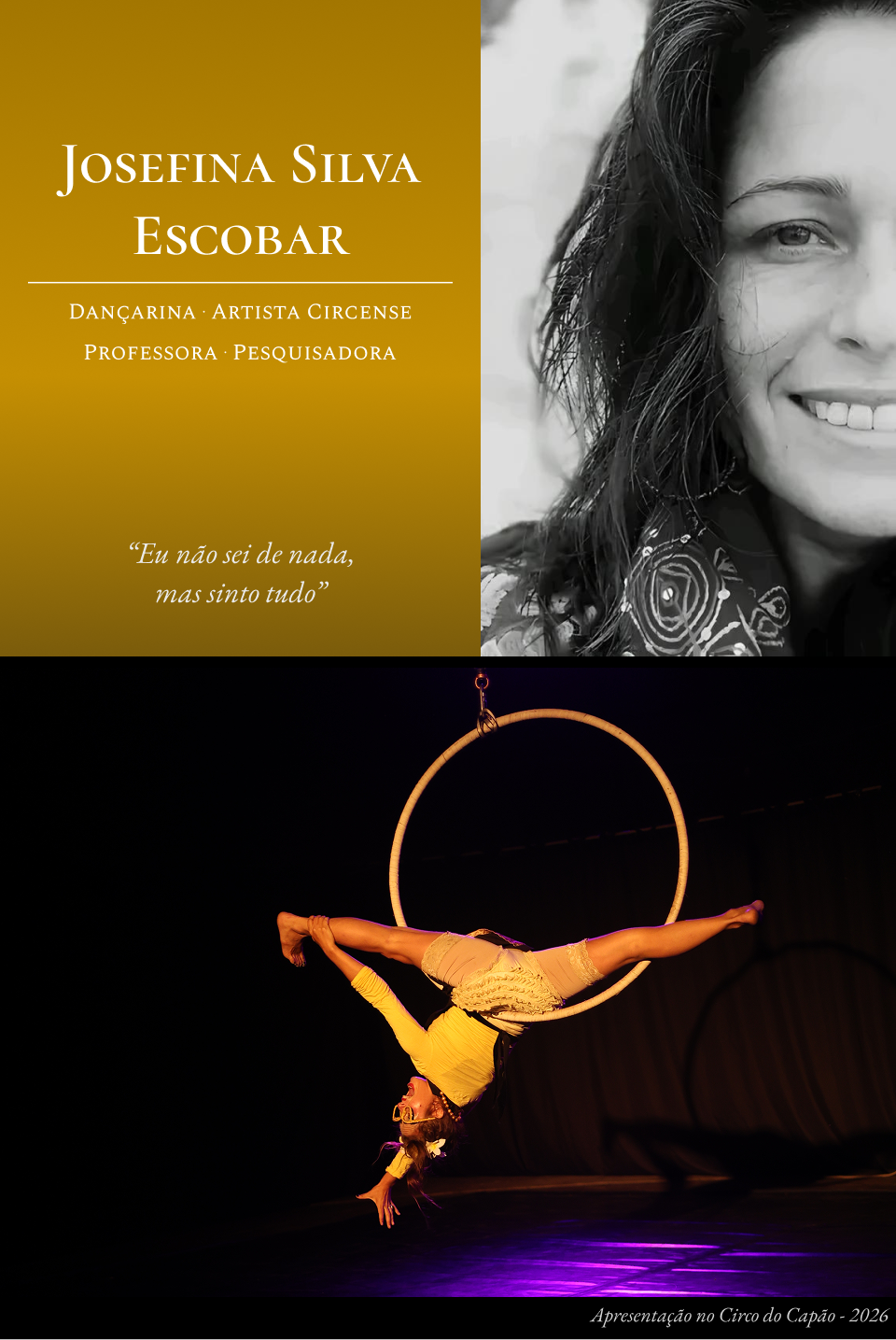 Galeria do projeto Josefina Silva Escobar — Dançarina, Artista Circense e Pesquisadora do Movimento